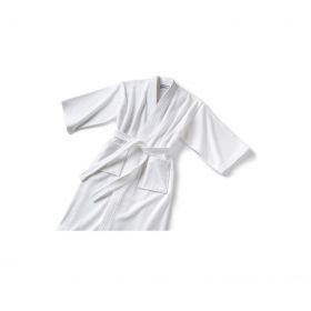 Patient Robe, Terry, White, Size 2XL