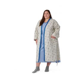 Patient Robe, Galaxy Blue Trim, Size 3XL
