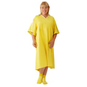 Fall Prevention IV Gown with Pocket and Metal Snaps, Yellow MDTPG5ITSHRG