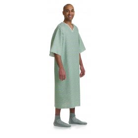 Patient Gown, Regular Side Ties, Charisma Print