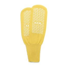 Double-Tread Patient Slippers, Terry Inside, Yellow, Bariatric