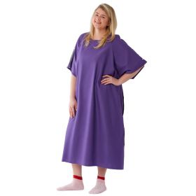 IV Gown with KM80 Plastic Snaps, Purple