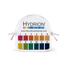 Hydrion Double Roll pH Test Paper in Dispenser, for pH 1.0 - 12.0
