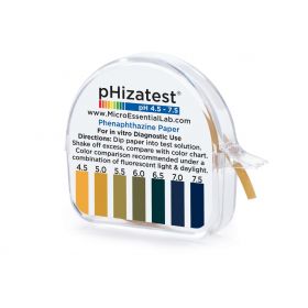 pHIZATEST Nitrazine Indicator Paper, Short Roll Dispenser, 4.5 - 7.5 pH