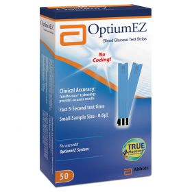 Optium EZ Glucose Test Strips, 50-Pack