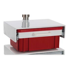 TransCart Deluxe Locking Drawer with Key, Small, Red