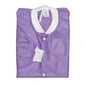 Disposable Lightweight Lab Coat, Purple, 2XL