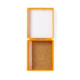 Slide Storage Box for Twenty Five 25 mm x 75 mm Slides, Orange