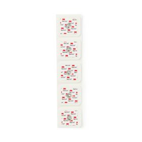 Red Dot Monitoring Electrode with Foam Tape and Sticky Gel, 5/Strip/MMM25605H