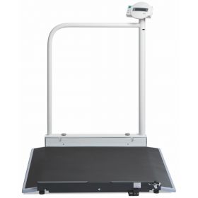 Digital Wheelchair Scale with 2 Ramps and Handrail, Weight Capacity of 800 lb. (363 kg)