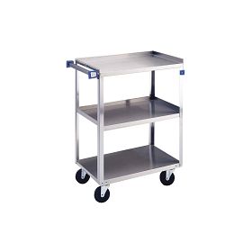 Medium-Duty Stainless-Steel Utility Cart, 500 lb., 3 Shelves