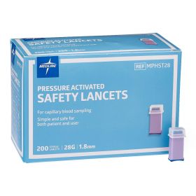 Safety Lancet with Pressure Activation, 28G x 1.8 mm MPHST28Z