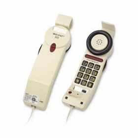 1-Piece Telephone with Extra Large On / Off Push Button, Cream