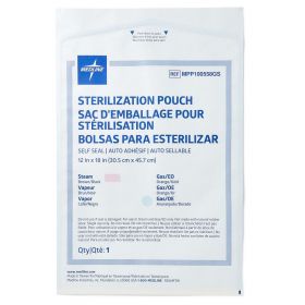 Steam and Gas Self-Seal Sterilization Pouch, 12" x 18"