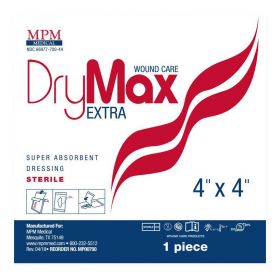 DryMax Extra Superabsorbent Dressing, 4" x 4"