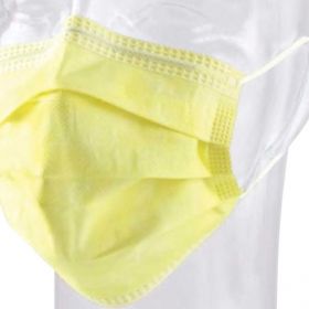High Filtration Procedure Face Mask with Ear Loops, Yellow