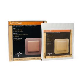 Optifoam Adhesive Foam Wound Dressings in Educational Packaging, 6" x 6"