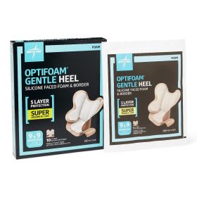 Optifoam Gentle Silicone-Faced Foam and Border Heel Dressing