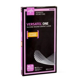 Versatel One Silicone Wound Contact Layer Dressing, 4" x 7", in Educational Packaging