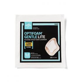 Optifoam Gentle Lite Foam Dressing, 6" x 6" with Border MSC2866BH