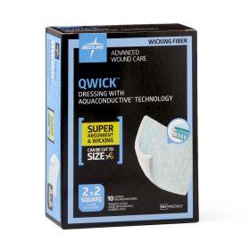 Qwick Nonadhesive Dressing with Aquaconductive Technology, 2" x 2" MSC5822Z