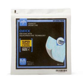Qwick Nonadhesive Dressing with Aquaconductive Technology, 4.25" x 4" MSC5844H