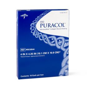 Puracol Collagen Wound Dressings, 4" x 4.25"