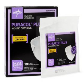 Puracol Plus Collagen Wound Dressing, 4.25" W x 4.5" L, in Educational Packaging