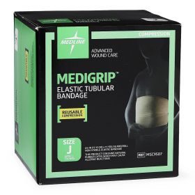 MEDIGRIP Elasticated Tubular Support Bandage, Size J: 6-3/4"W (17.15 cm) 