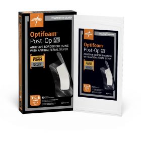 Optifoam AG+ Silver Post-Op Wound Strip, 3.5" x 6"