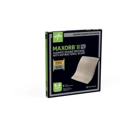 Maxorb II Silver Alginate Wound Dressing, 6" x 6", in Educational Packaging