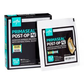 PrimaSeal Ag+ Post-Operation Dressing, 3.5" x 4"
