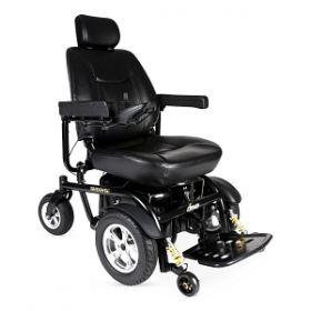 Trident HD Heavy-Duty Semi-Reclining Power Wheelchair with Captain's Seat, 22" W