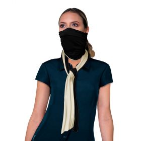Annette n103 scarf face mask-one size fits most-black/cream
