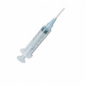 Luer Lock Syringe with 22G x 1" Needle, 5 mL