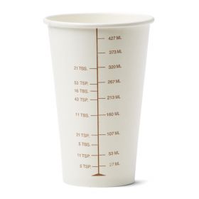 Graduated Disposable Paper Drinking Cup, 16 oz.