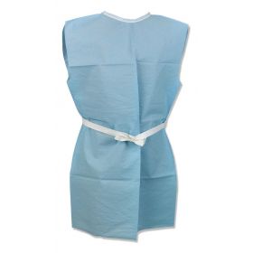 Bariatric Patient Gown with Scrim, Blue, 72" x 45"
