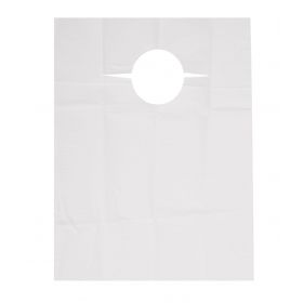 Disposable Tissue / Poly Slip-On Adult Bib, 19" x 35"