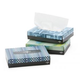 Premium Paper Facial Tissue, 6" x 8", Flat Box, 60 Sheets per Box NON245276Z