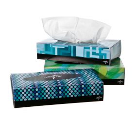 Premium Paper Facial Tissue, 8" x 8.3", Flat Box, 100 Sheets per Box