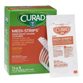 CURAD Sterile Medi-Strip Wound Closure, 1/4" x 4" NON250414