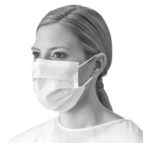 ASTM Level 1 Procedure Face Mask with Ear Loops, White, NON27355Z