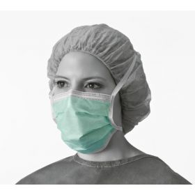 Surgical Face Mask with Ties and Anti-Fog Film Strip, Green nimmed