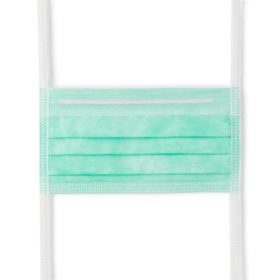 Surgical Face Mask with Ties and Anti-Fog Film Strip, Green