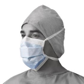 Prohibit X-Tra ASTM Level 1 Surgical Face Mask with Foam Antifog Strip and Ties, Blue
