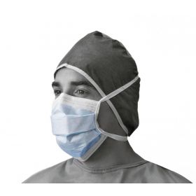 Prohibit X-Tra ASTM Level 1 Surgical Face Mask with Foam Anti-Fog Strip and Ties, Blue