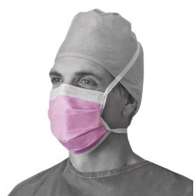 ASTM Level 3 Surgical Face Mask with Antifog Foam and Ties, Purple