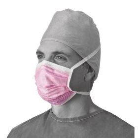 ASTM Level 3 Surgical Face Mask with Anti-Fog Foam Ties ,and Cellulose Inner / Outer Facings, Pink