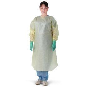 Medium-Weight Overhead Isolation Gown, Yellow, Size XL NON27SMS5XLMPS