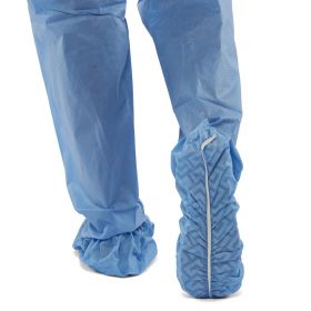 Nonskid Multilayer Shoe Covers, Blue, Size Regular nimmed